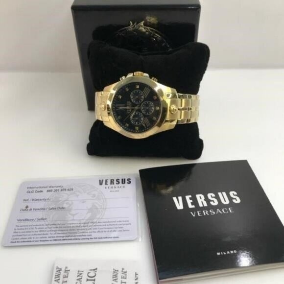 New Authentic VERSUS VERSACE Chrono Lion Bracelet Watch","description":"VERSUS V - Picture 6 of 15